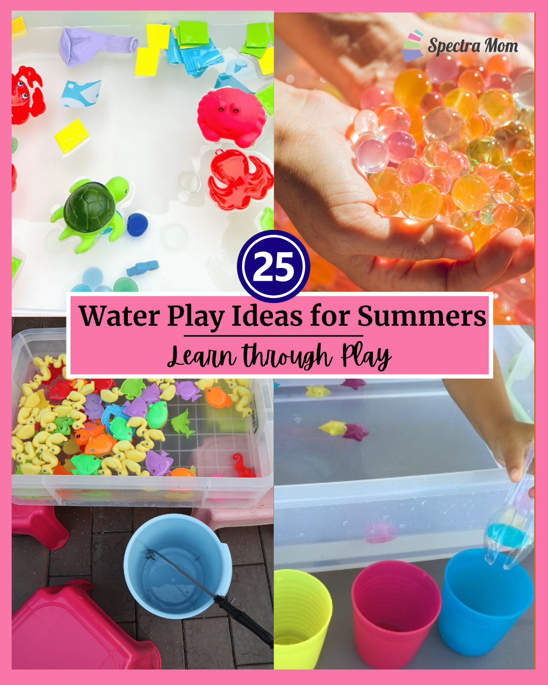 Water Play Activities for kids in summers